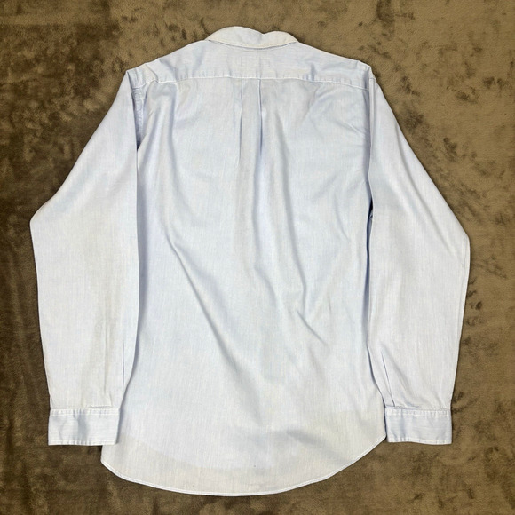 Ralph Lauren Chambray Oxford Men's XL Blue Flesh Pony Button Down Long Sleeve - Picture 2 of 6